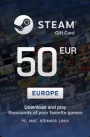 Steam Wallet 50 EUR Gift Card - Digital Key
