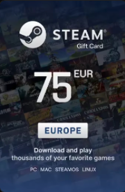 Steam Wallet 75 EUR Gift Card - Digital Key