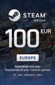 Steam Wallet 100 EUR Gift Card - Digital Key