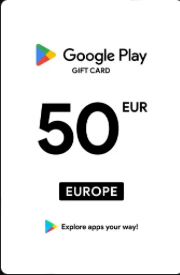 Google Play 50 EUR Gift Card - Digital Key