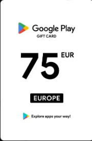 Google Play 75 EUR Gift Card - Digital Key