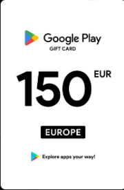 Google Play 150 EUR Gift Card - Digital Key
