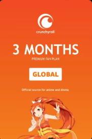 Crunchyroll 3 Months Subscription - Digital Key 25 EU